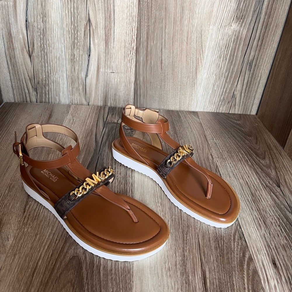 Michael Kors Farrow Thong Sandal Black Leather